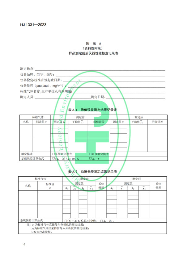 HJ 1331-2023《固定污染源廢氣總烴、甲烷和非甲烷總烴的測(cè)定便攜式催化氧化-氫火焰離子化檢測(cè)器法》-8